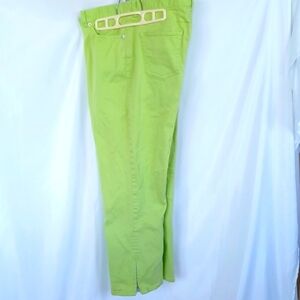 Lauren Ralph Lauren Stretch Ankle Jeans, Lime Green Size 12, 11" Rise, 25"Inseam